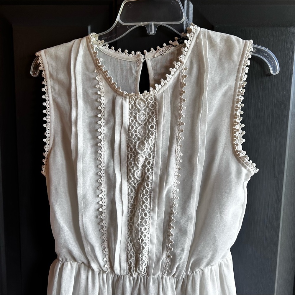 NWT Brave Soul White Lace Dress Size x small - Picture 4 of 12